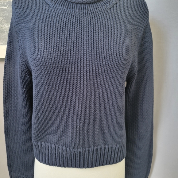 Women's Navy Sweater - Picture 5 of 16